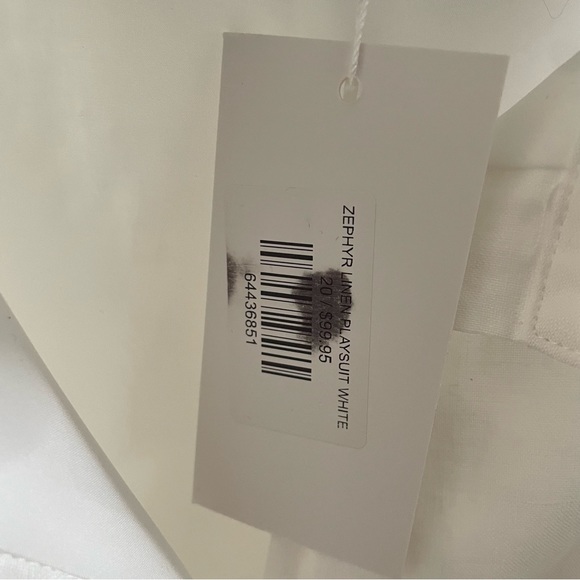 Fayt The Label Zephyr Linen Playsuit White - Picture 14 of 15